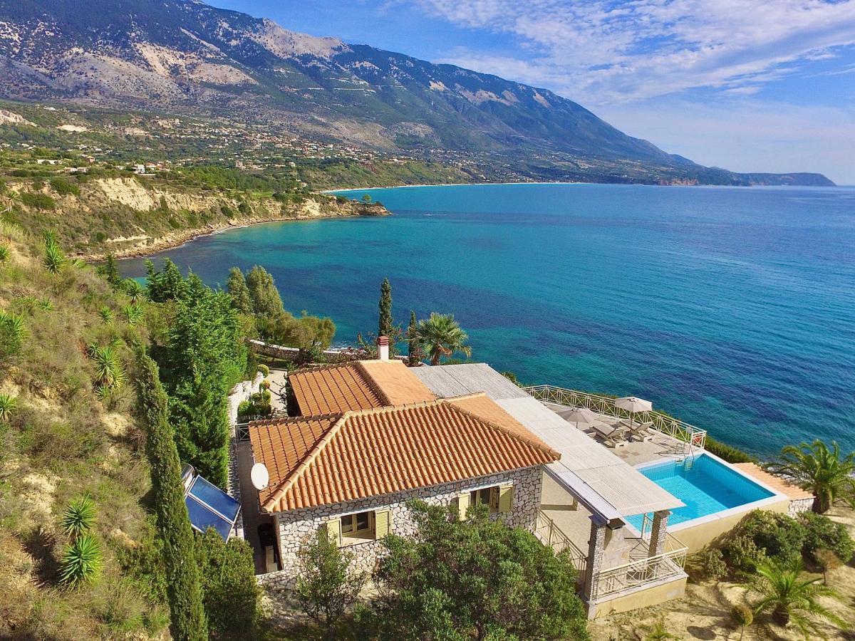 Stone Villa Kefaloniaprivatevillas 트라페자키 외부 사진